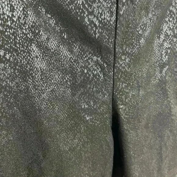 Calvin Klein Black Snake Print Textured Slim Fit Pants Evening Wear Trousers - Picture 2 of 5